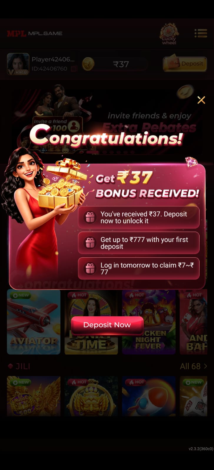 MPL Ludo game and mobile gaming interface