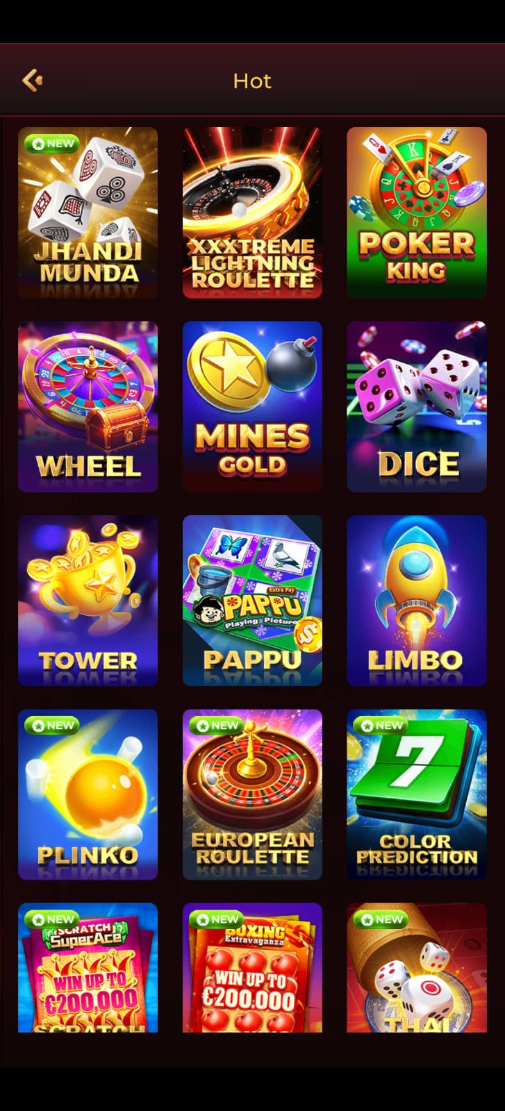 MPL Live gaming and rewards interface